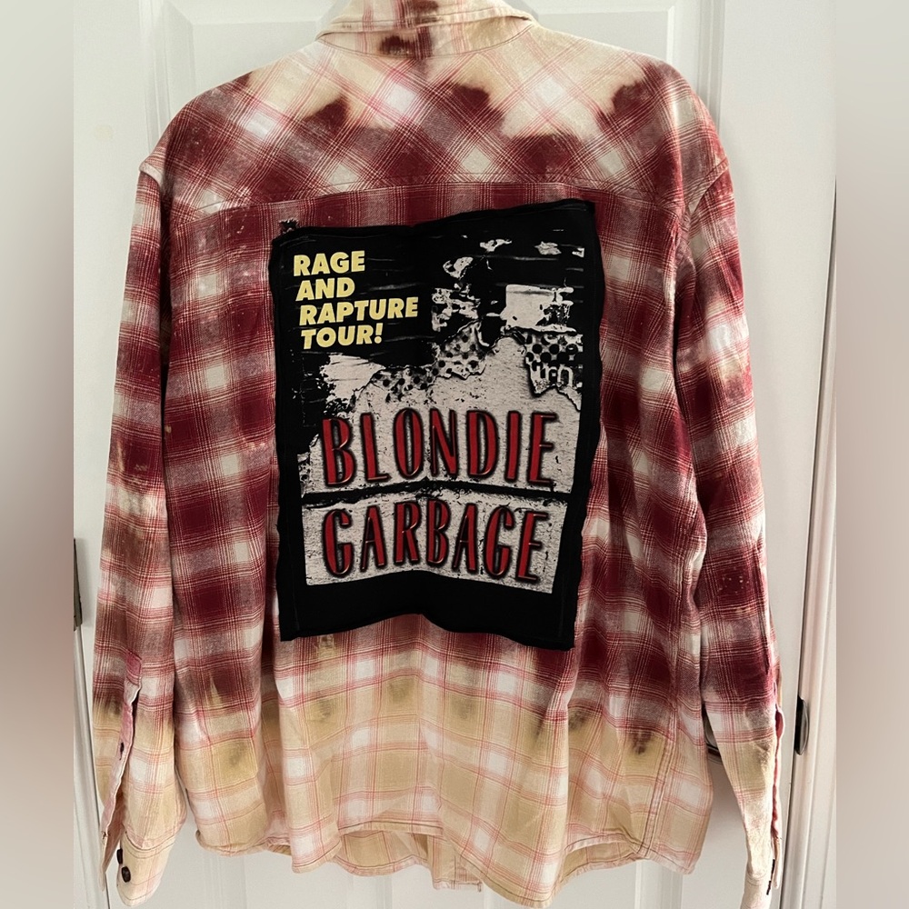 Custom Blondie / Garbage Distressed Flannel - XL